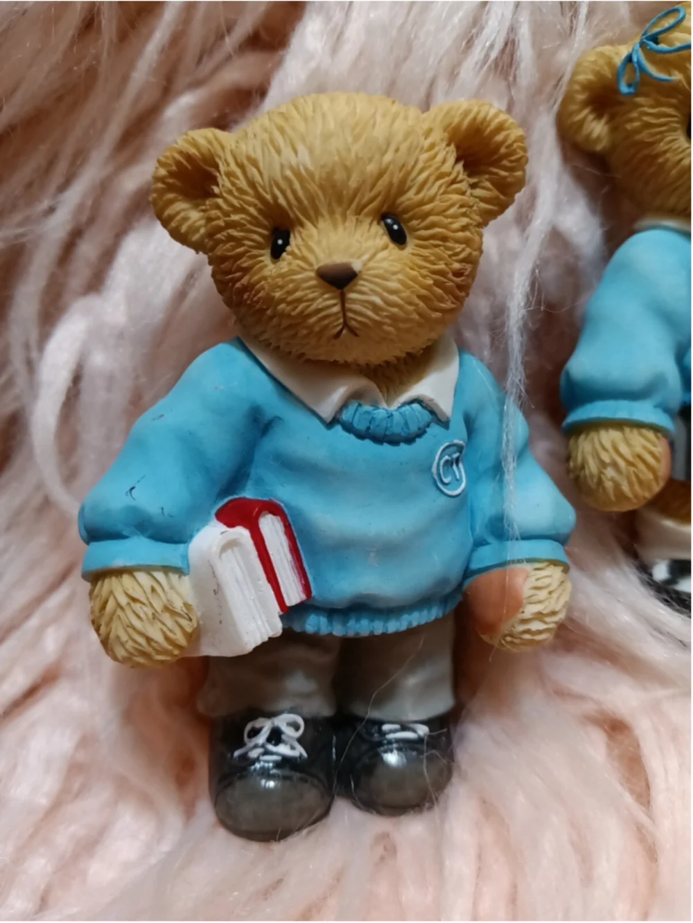 Cherished Teddies School Boy & Girl Learn All There Is To Learn 2003 Rare Set